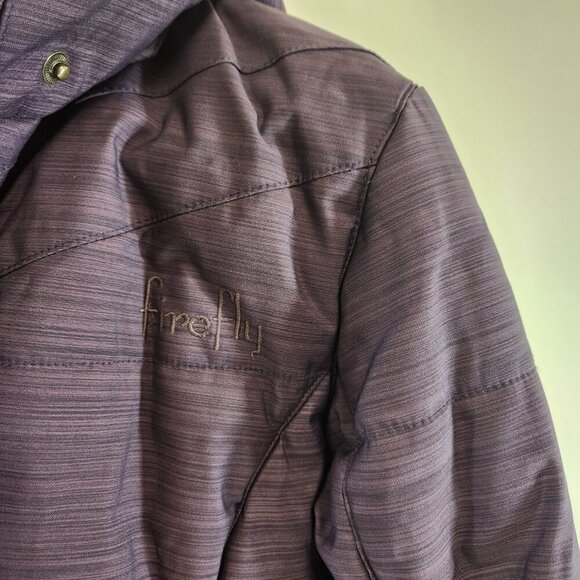 Firefly Womens Puffy Long Jacket Purple Size Large - Picture 4 of 13